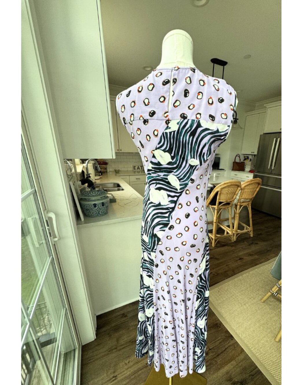 Diane von Furstenberg Sunniva printed crepe midi dress Size 2 - Picture 5 of 8